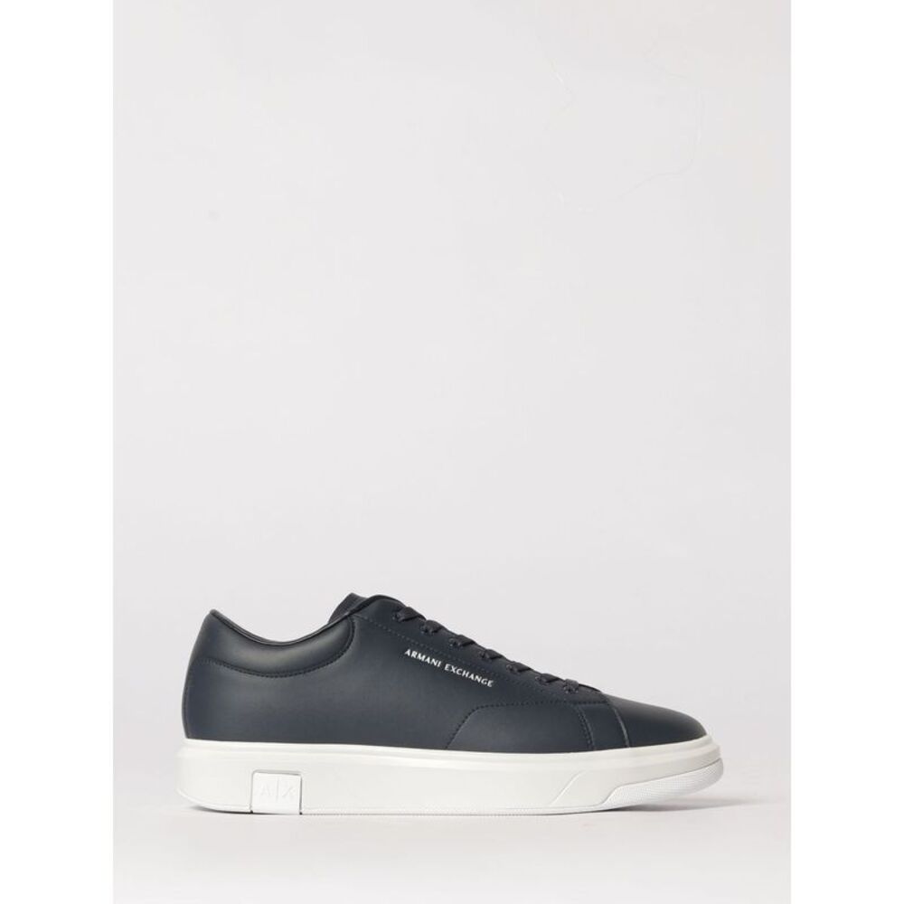 Armani Exchange Men Leather Sneakers Armani Exchange
